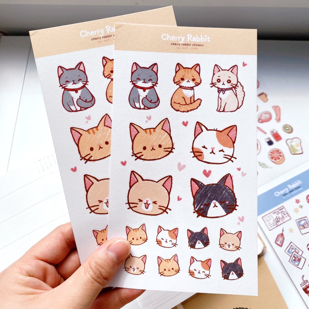 Cat Lover Sticker Sheet - 50 Adorable Cat Stickers for Scrapbooking, Journals & DIY Crafts - Perfect for Laptops, Water Bottles & Gift Decorations