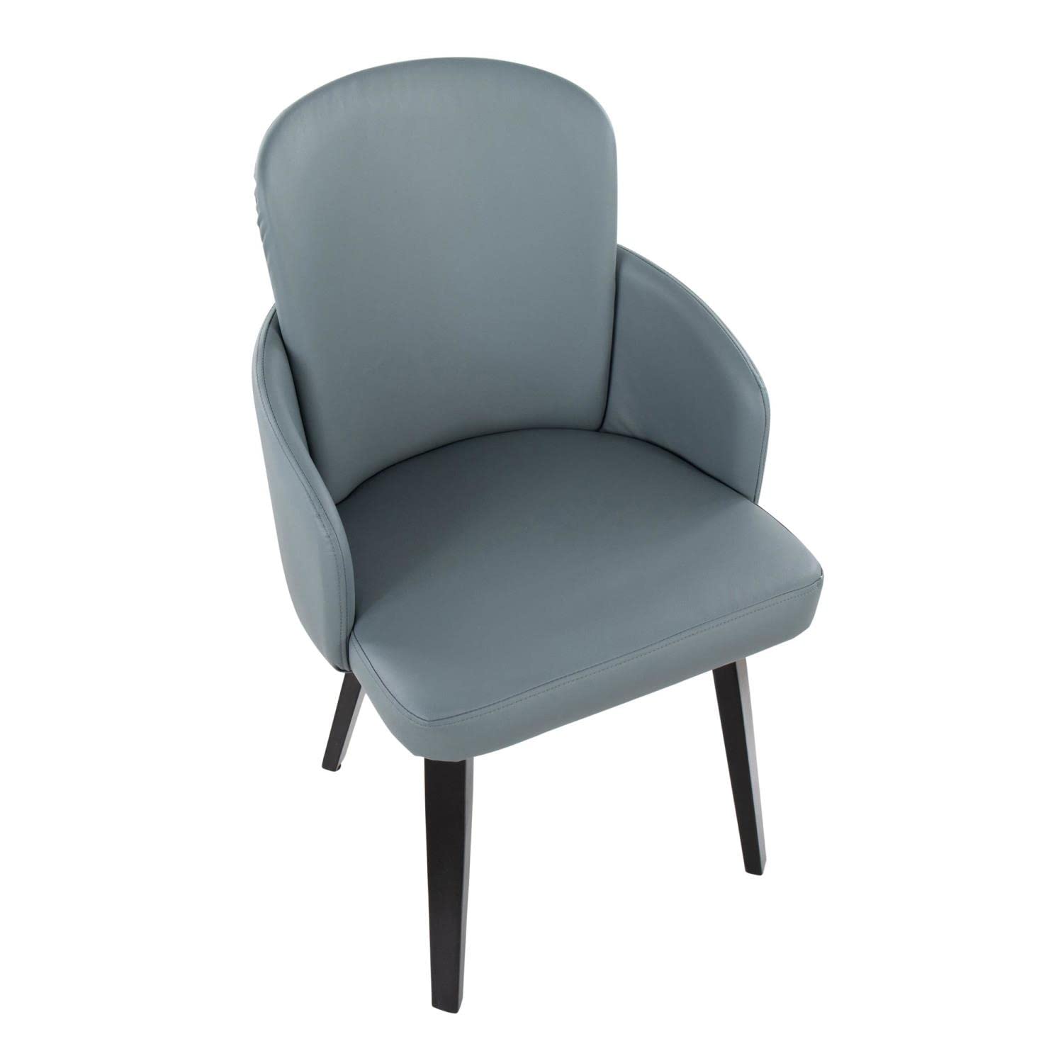 LumiSource Dahlia Upholstered Dining Chairs Set of 2 - Modern Kitchen Chairs for Dining Table, Comfortable Contemporary Seating for Home, Restaurant & Office Use