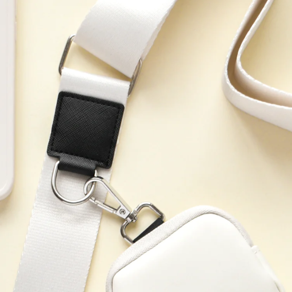 Durable Adjustable Bag Strap for Dog Walking - Oyster White - Perfect for Pet Owners & Outdoor Adventures
