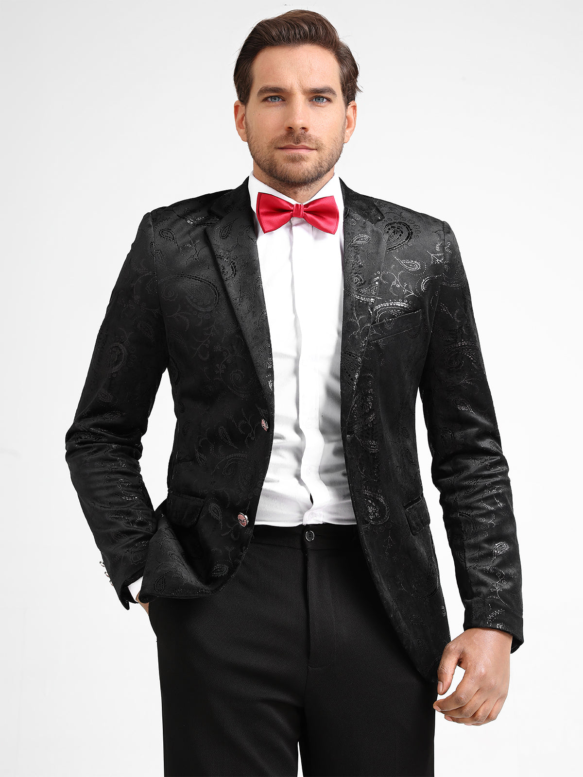 Elegant Black Floral Blazer Dress for Women - Office Wear, Cocktail Party & Formal Occasions