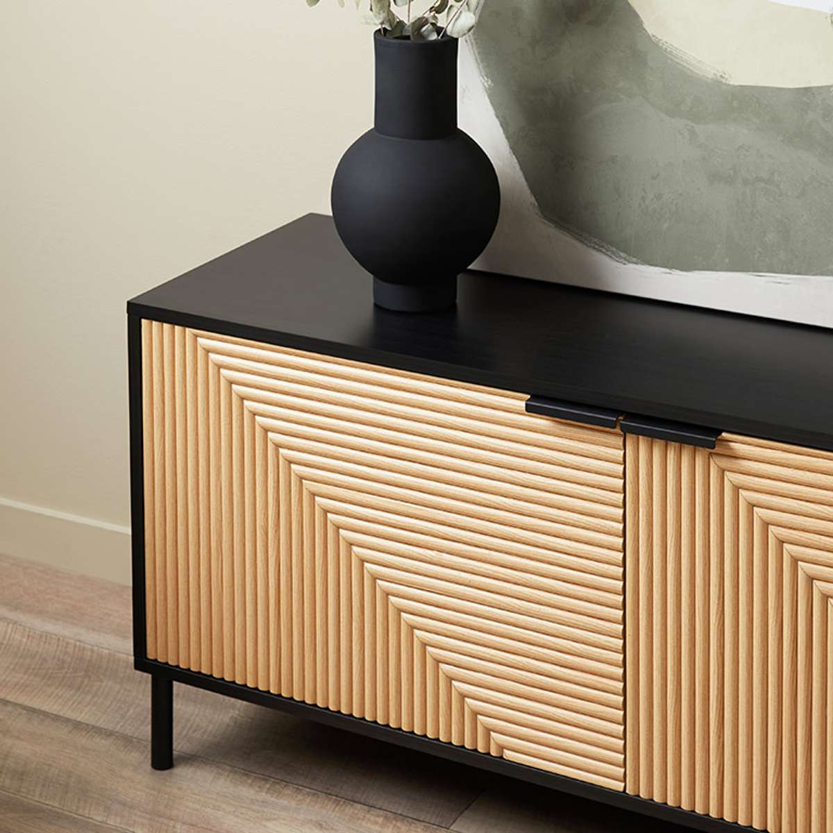 Phoenix Entertainment Unit - Modern TV Stand with Storage for Living Room, Bedroom & Home Theater