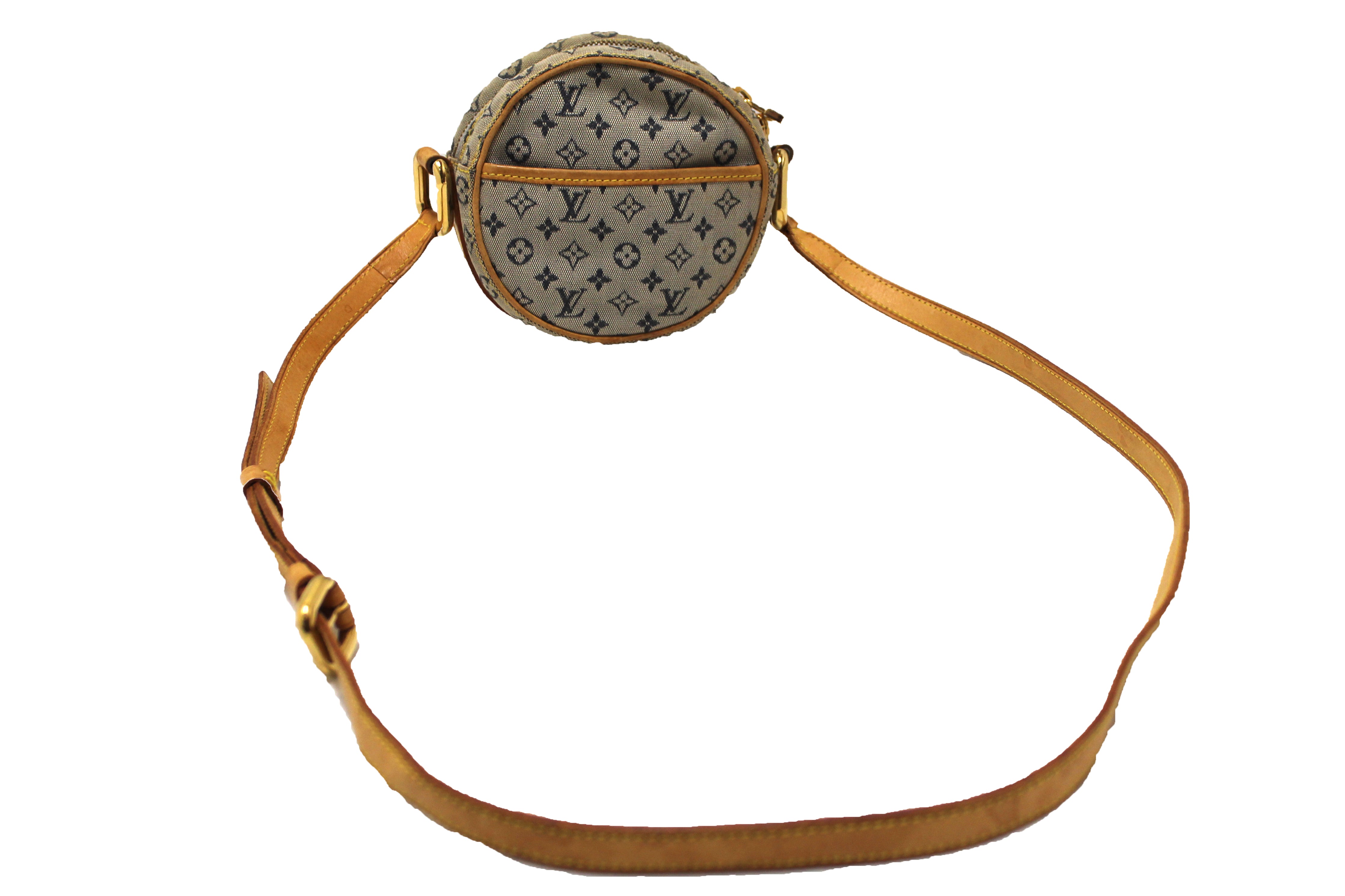 Authentic Louis Vuitton Blue Monogram Mini Lin Jeanne Messenger Bag - Luxury Crossbody Purse for Women, Perfect for Work, Travel & Everyday Use