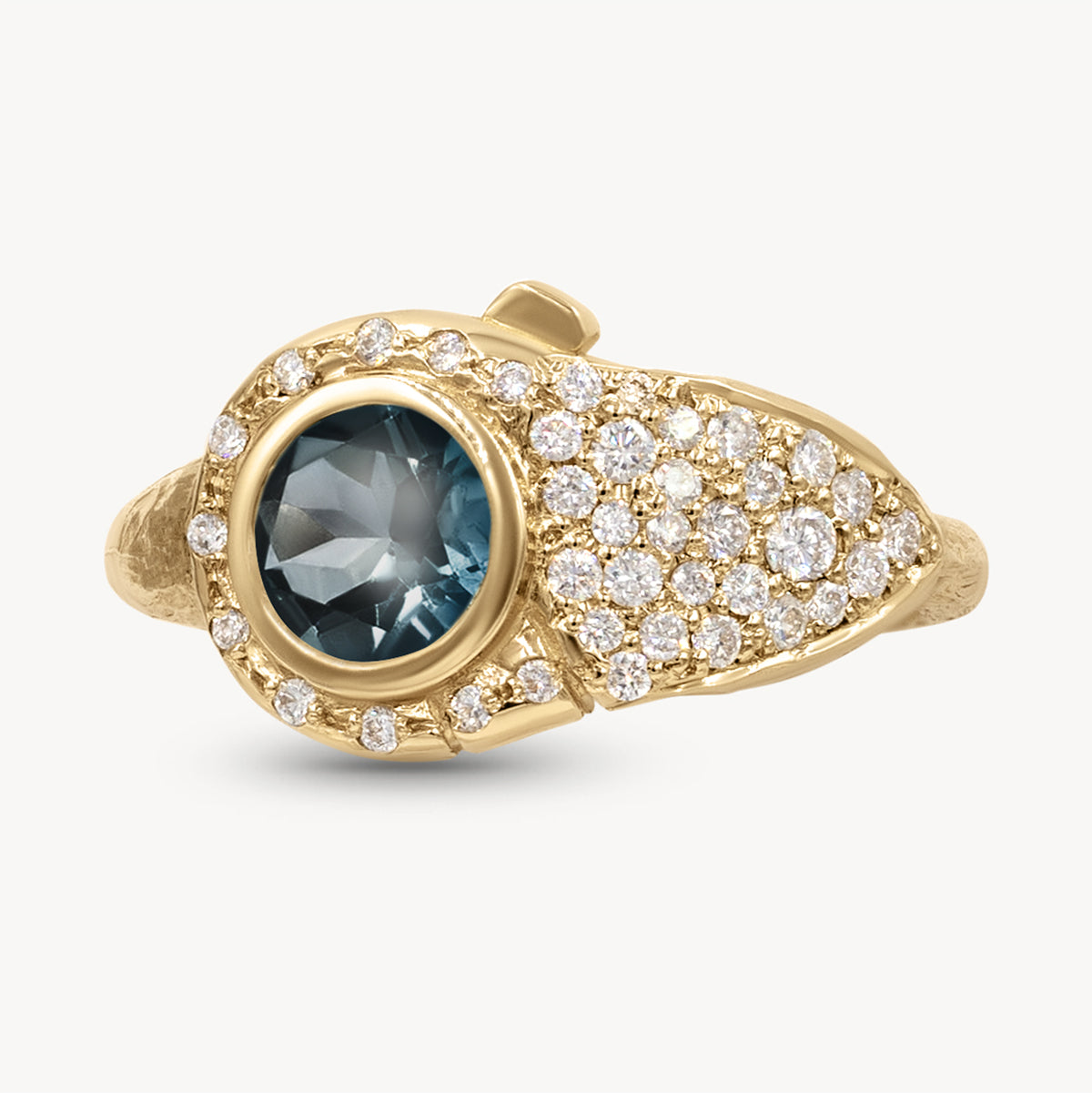 Birthstone Lock Ring - Personalized Sterling Silver Jewelry for Women - Perfect Gift for Birthday, Anniversary & Valentine's Day - Elegant Everyday Wear & Special Occasions
