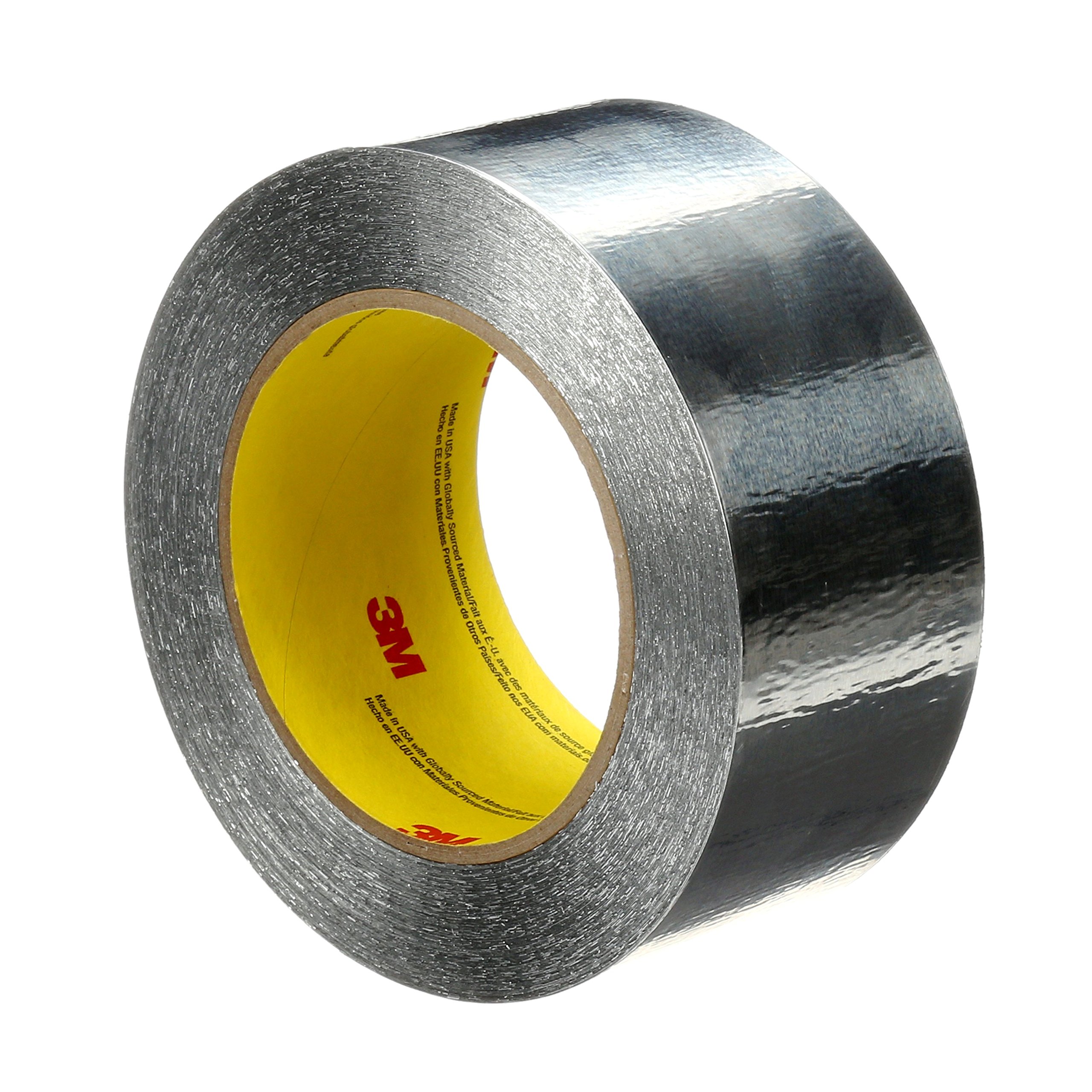 3M 85566 Heavy Duty Aluminum Foil Tape - 3.5 Inch x 60 Yard (4.6 Mil Thick) - High Temperature Resistant HVAC Duct Tape - Silver Foil Adhesive for Air Duct Sealing, Pipe Insulation & Roof Repair