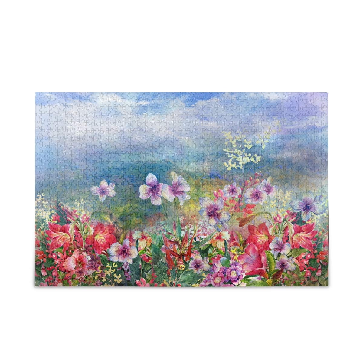 ALAZA 500-Piece Jigsaw Puzzle for Adults - Floral Landscape Art Painting, Buffalo Games | Perfect for Home Decor, Relaxation & Family Game Night