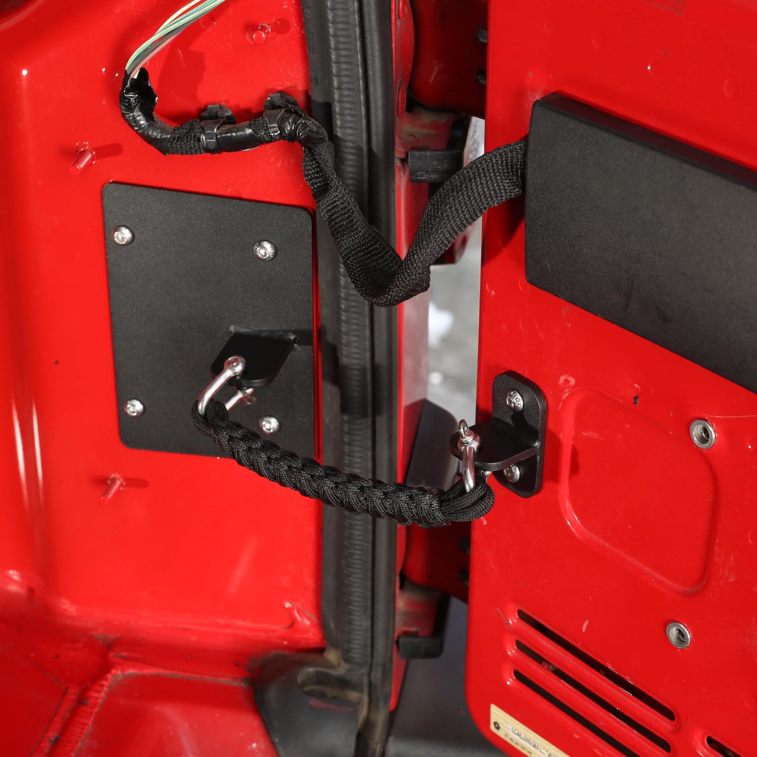 Jeep Wrangler JK JKU 2007-2018 Tailgate Limiting Straps - Interior Door Check Limiter Replacement Accessories | Upgrade for Off-Roading & Daily Driving