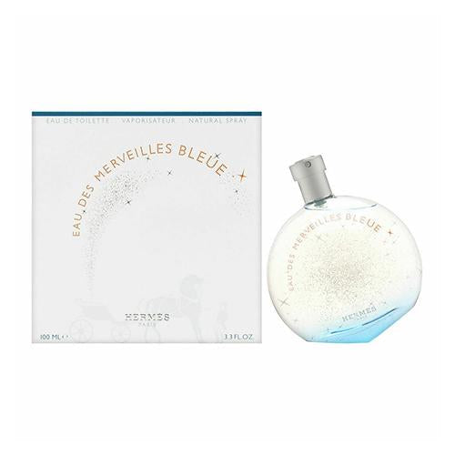 Hermes Eau Des Merveilles Bleue 100ml Eau de Toilette for Women - Fresh Floral Fragrance for Daytime Wear & Special Occasions