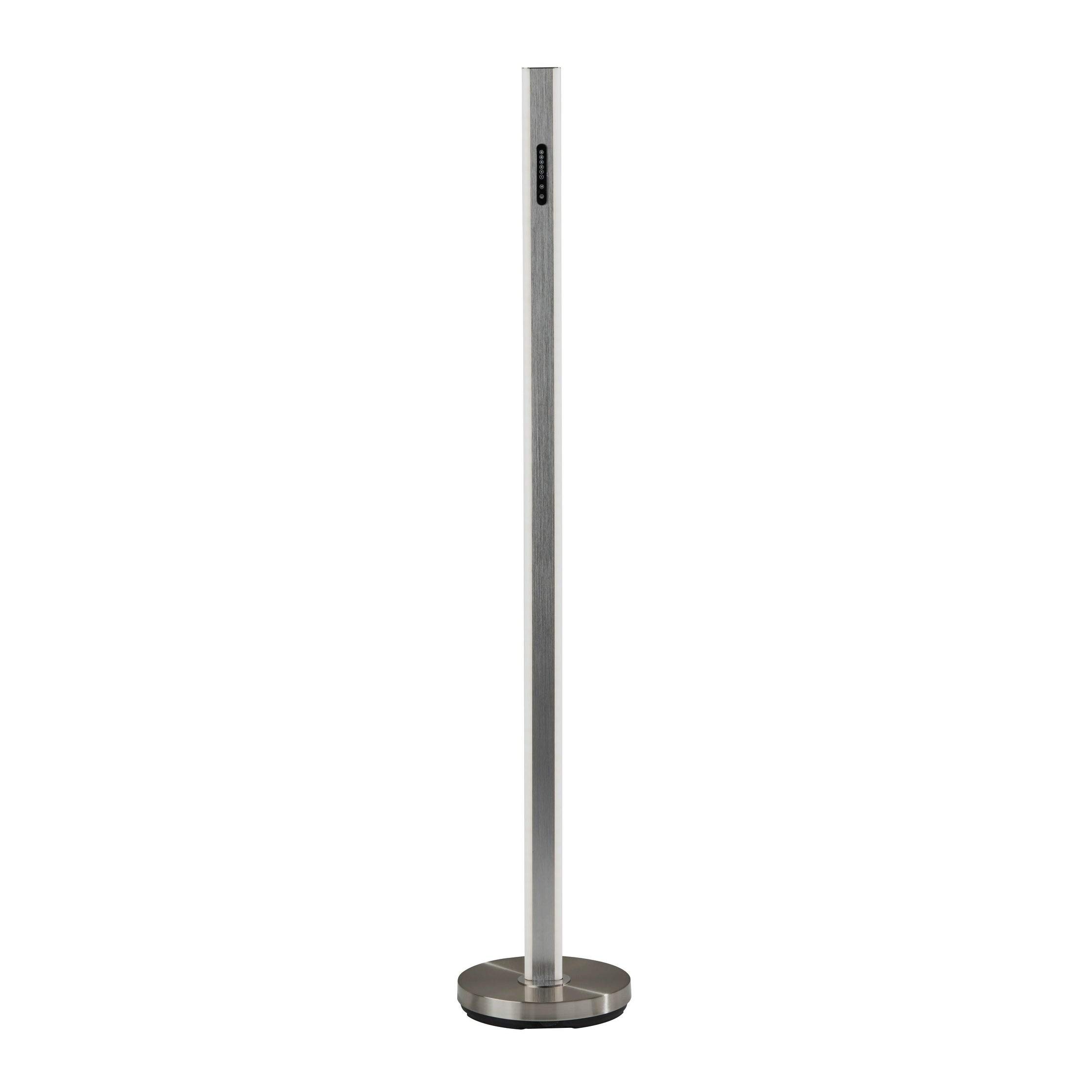 Brushed Steel LED Wall Washer Light Fixture - Silver Modern Contemporary Nickel Finish with Bulbs Included - Energy Efficient Indoor/Outdoor Lighting for Living Room, Bedroom, Patio & Garden