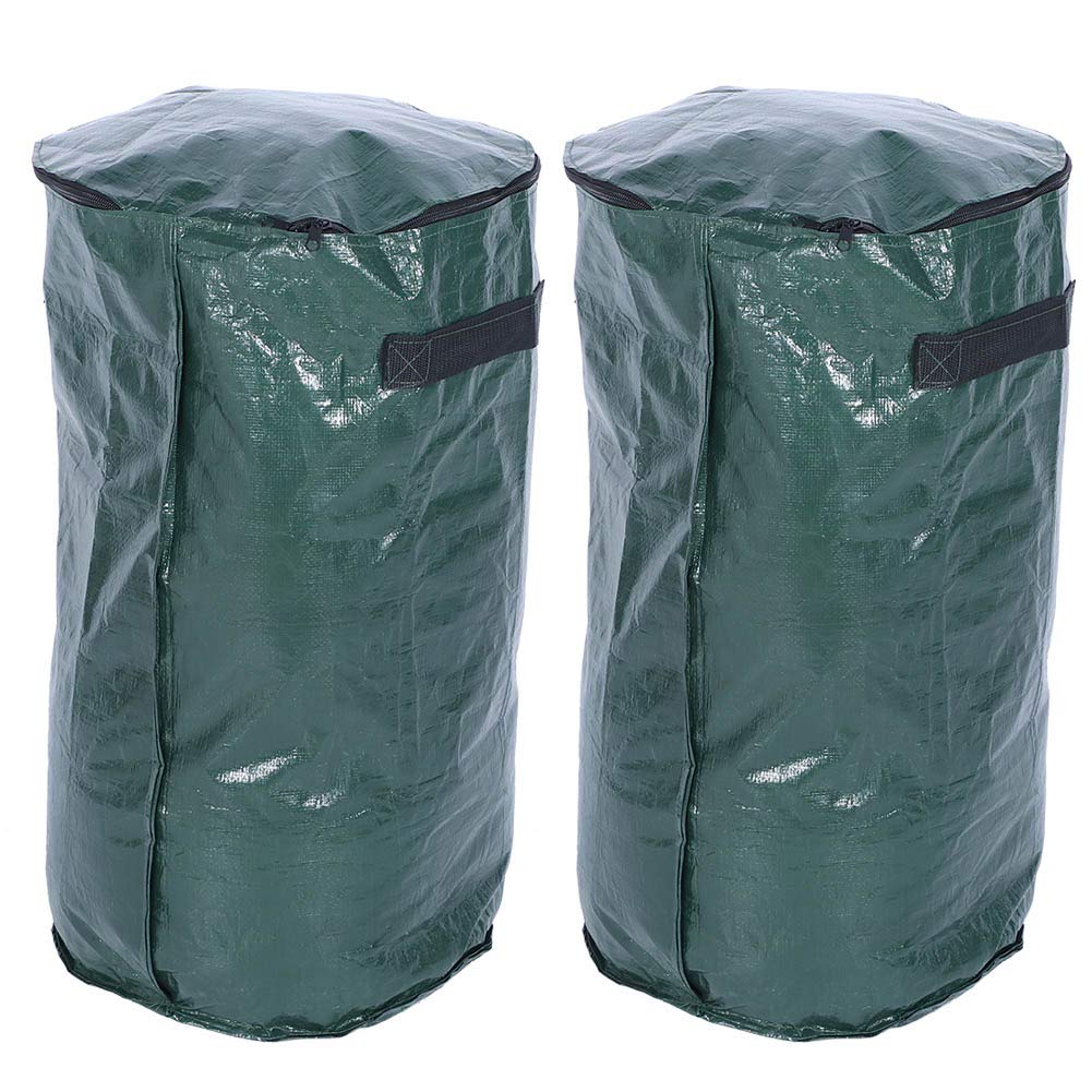 JOOTEN Heavy Duty Waterproof Reusable Garden Leaf Bags - 42 Gallon Yard Waste Bags for Gardening, Lawn Care, Pool Cleaning & Outdoor Cleanup | Perfect for Fall Leaves, Grass Clippings & Yard Debris Collection