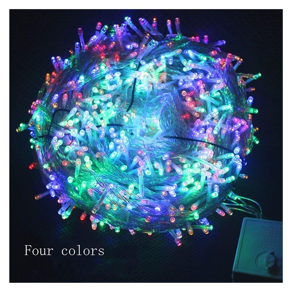 WDWL Fairy String Lights 10m-100m - 8 Lighting Modes IP67 Waterproof Outdoor Christmas Halloween Party Lights for Indoor Bedroom Wedding Garden Decor (4 Colors, 50m 400 LEDs) - Perfect for Holiday Decorations, Romantic Ambiance & Outdoor Events