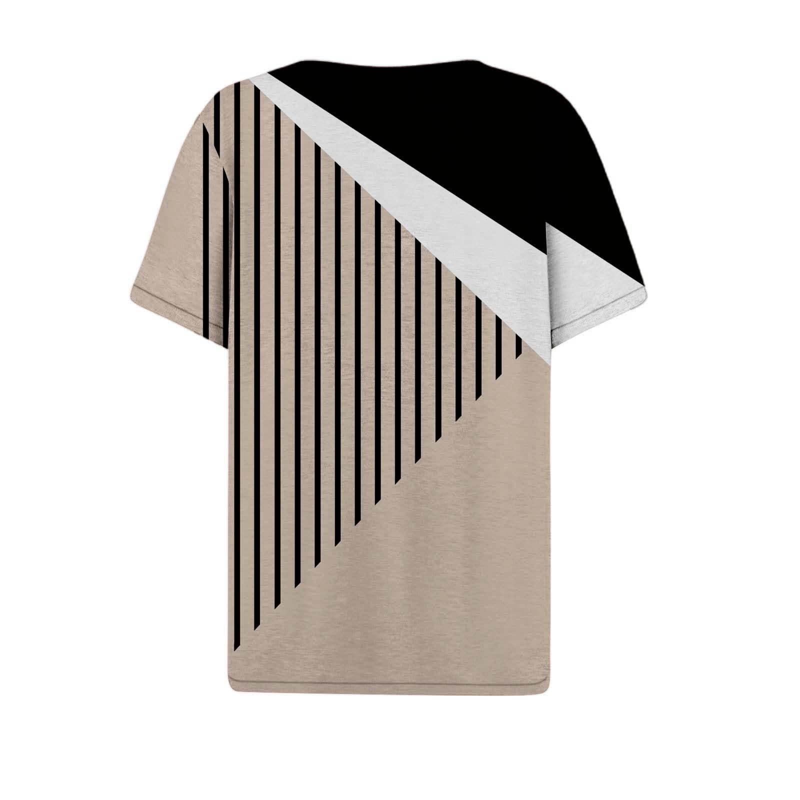 **2024 Women's Summer Tops - Plus Size Short Sleeve Blouses with Lace & Pleated Details | Casual & Beach Wear**
