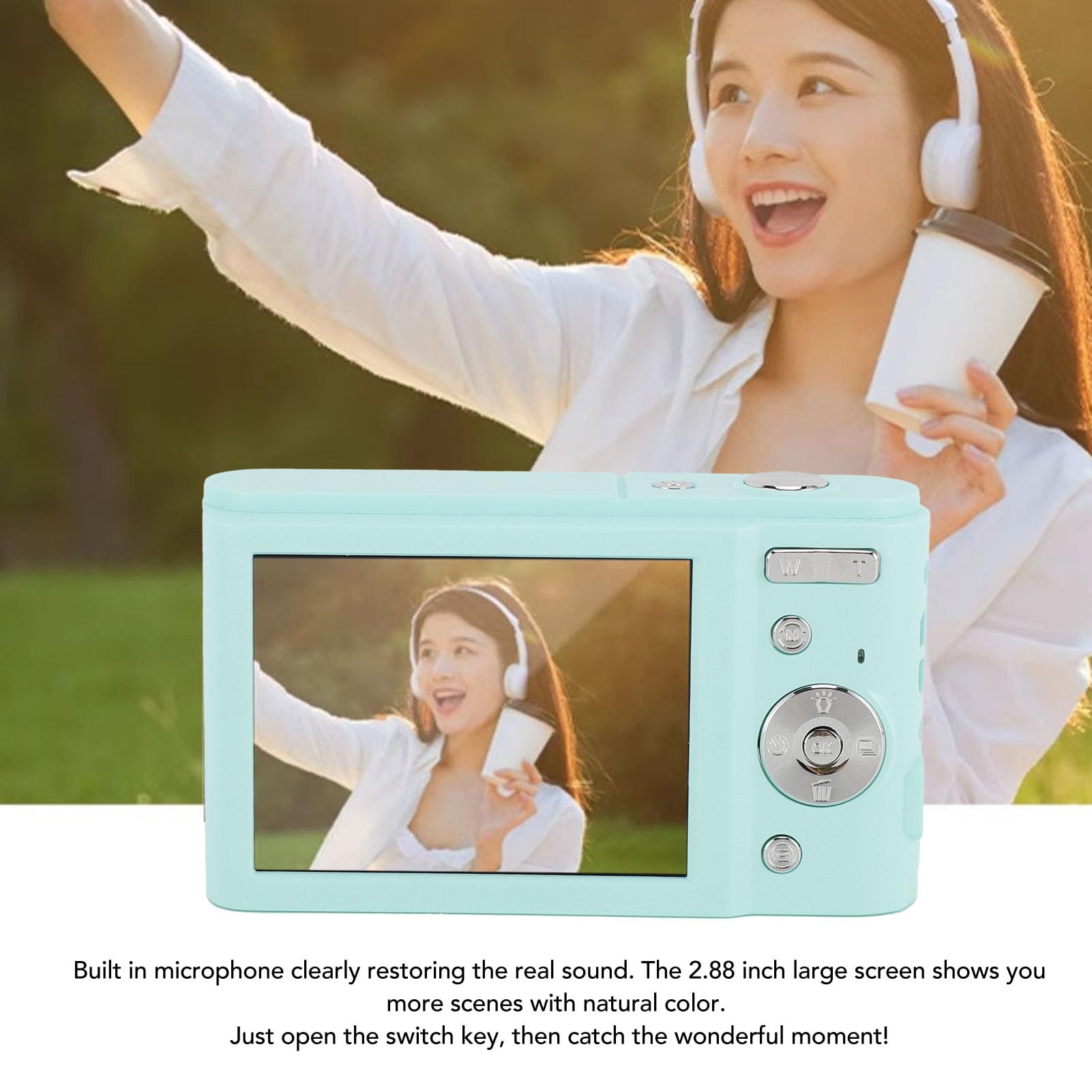 2.7K 48MP Kids Digital Camera with 2.88