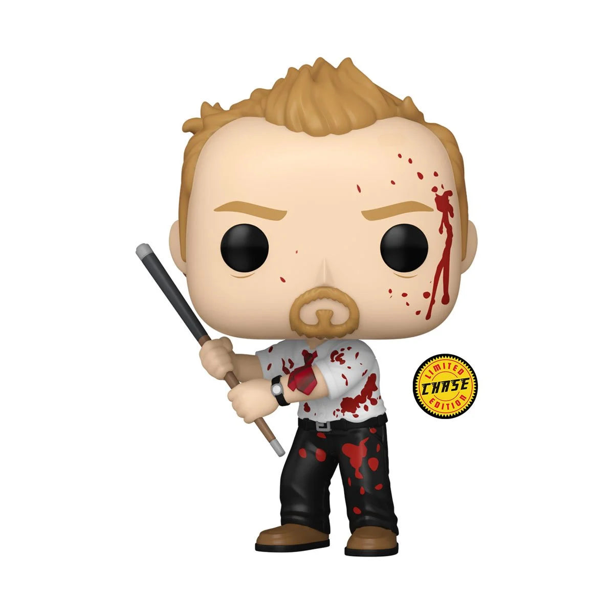 Shaun of the Dead Limited Edition Collectible Figure with Pool Cue - Perfect for Horror Movie Fans, Pop Culture Collectors, and Home Office Display