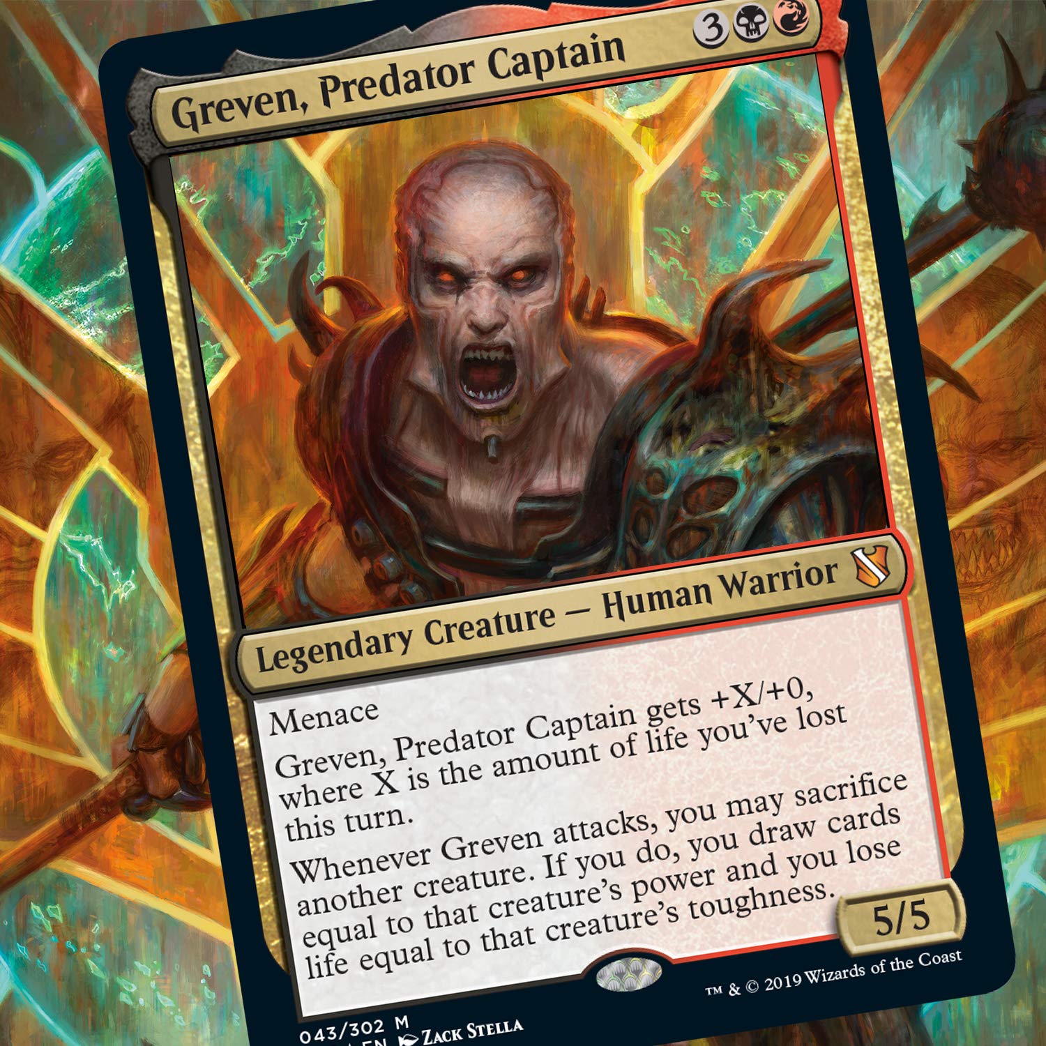Magic: The Gathering Commander 2019 Merciless Rage Deck - 100-Card Ready-to-Play MTG Deck with 3 Foil Commanders | Factory Sealed Collectible Card Game | Perfect for Commander Format & Competitive Play