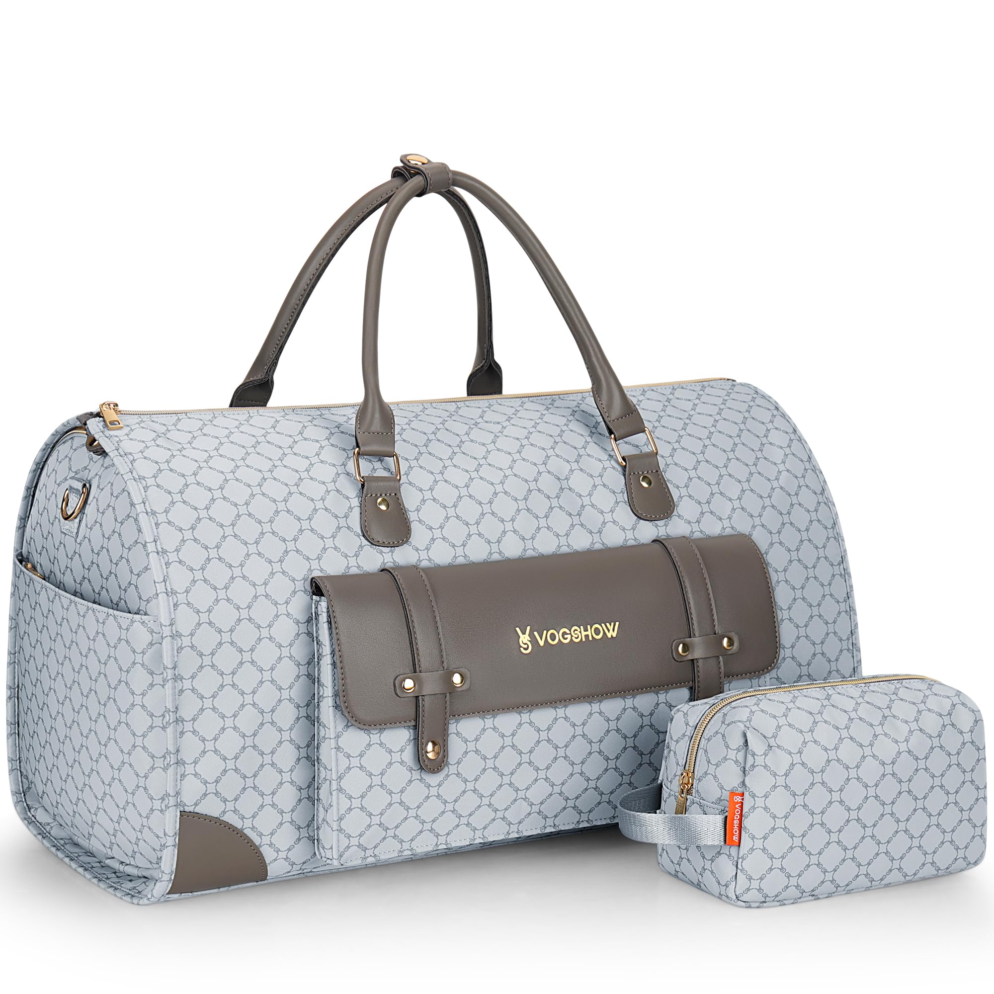 2-in-1 Waterproof Convertible Garment Bag with Shoe Compartment & Toiletry Bag - Carry On Travel Garment Duffle for Men & Women - Perfect for Business Trips, Weddings, and Airplane Travel