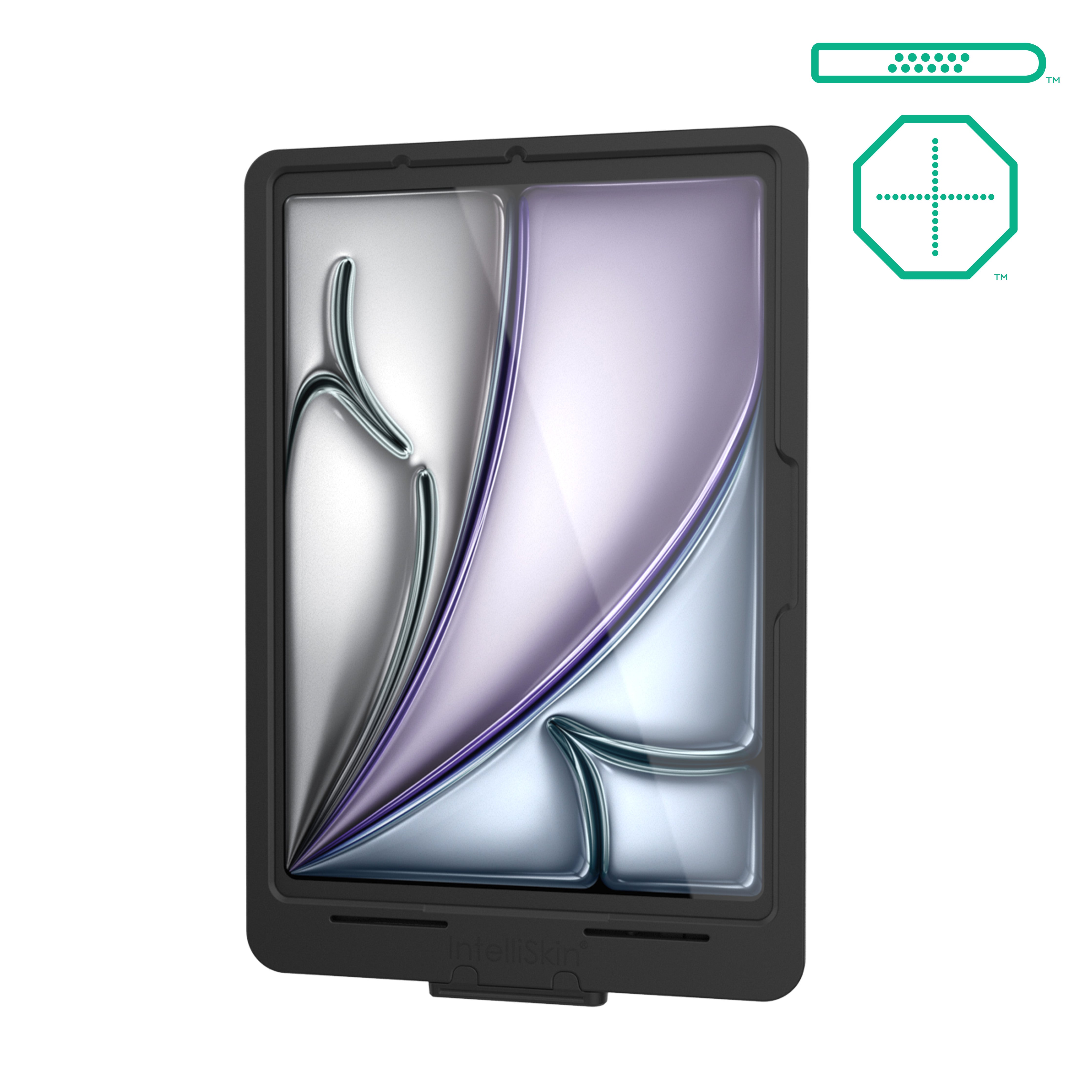 IntelliSkin® Thin Case for iPad Air 11 M2 & M3 - D-Shape Design with Rear Pogo Pads | Slim Protective Cover for Work, Travel & Everyday Use (RAM GDS SKIN AP45 M2 TCDB)