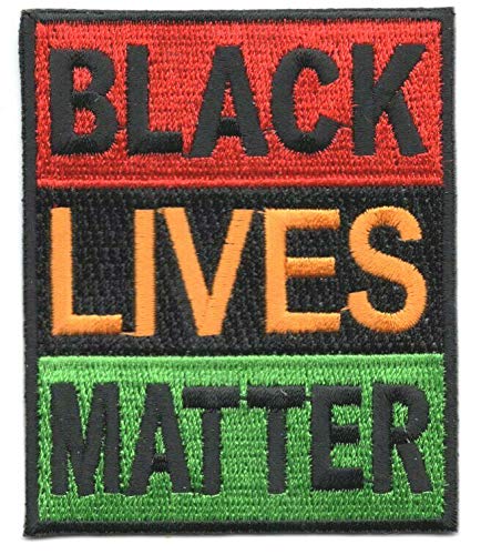 Black Lives Matter Iron On Patch - Martin Luther King & President Obama Inspirational Sew-On Badge for Jackets, Bags & DIY Crafts | Civil Rights Movement Apparel Accessory
