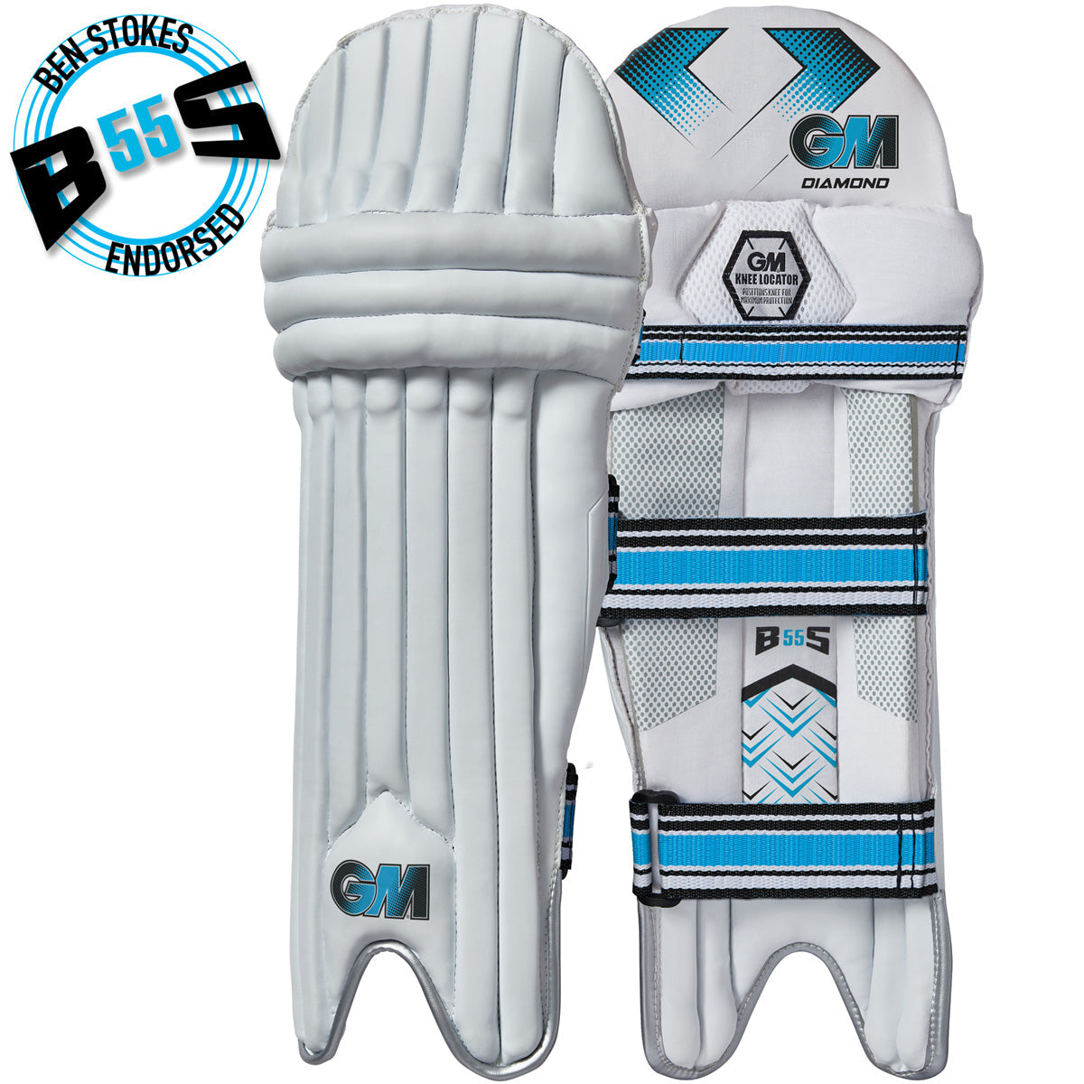 Gunn & Moore Diamond Cricket Batting Pads 2025 - Premium Cricket Leg Guards for Practice & Matches - Perfect for Professional & Amateur Players