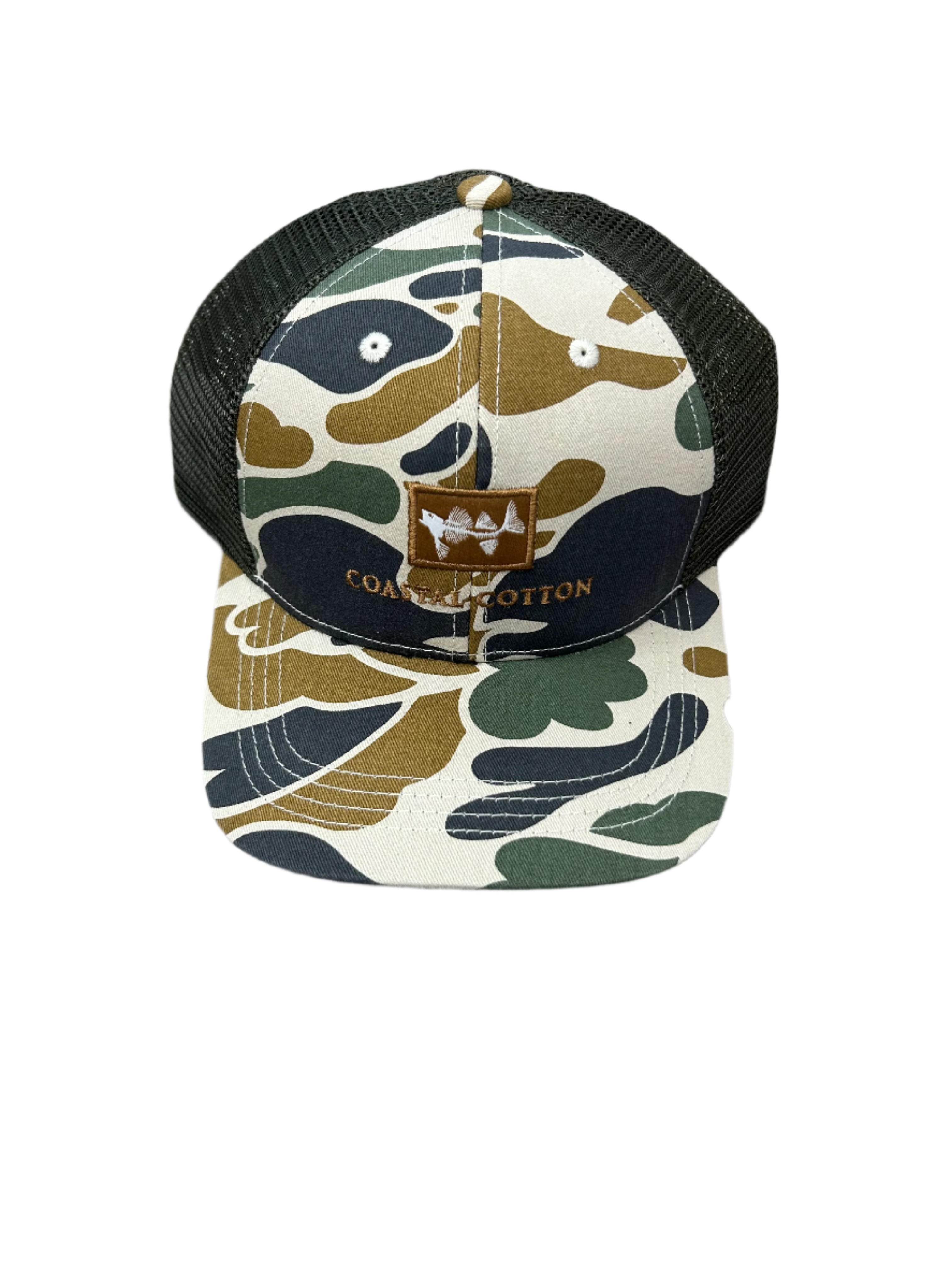 Stylish Coastal Structured Twill Trucker Hat for Men & Women - Perfect for Beach Outings, Fishing Trips, and Outdoor Adventures