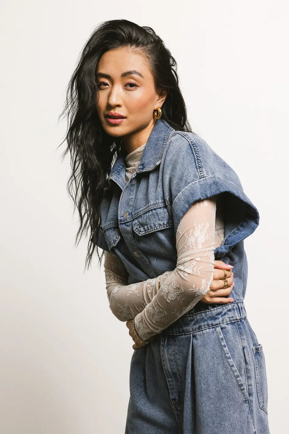 Milani Denim Jumpsuit for Women - Stylish One Piece Romper with Pockets | Perfect for Casual Outings, Date Nights & Summer Fashion (Final Sale)