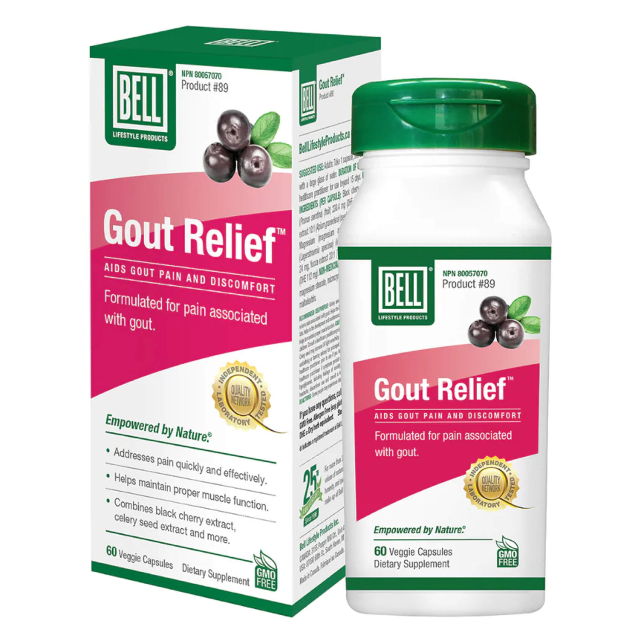 Natural Gout Relief Supplement - Fast-Acting Pain & Inflammation Support for Joint Health | Ideal for Arthritis, Uric Acid Reduction & Daily Comfort