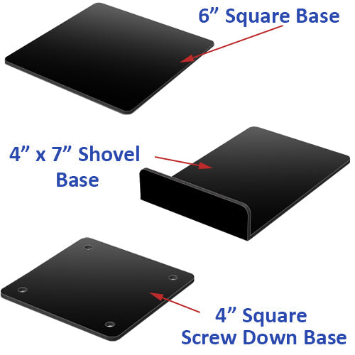 11x14 Lightweight Countertop Pedestal Sign Stand - Single Sided Fixed Height 18