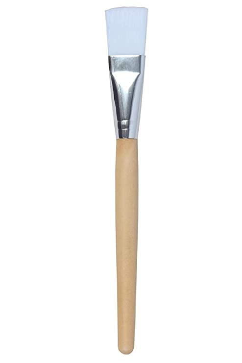 Professional Flat Mask Applicator Brush for Face Pack & Bleach - Soft & Durable for Men & Women - Multicolor (Pack of 1) - Perfect for At-Home Skincare & Salon Treatments