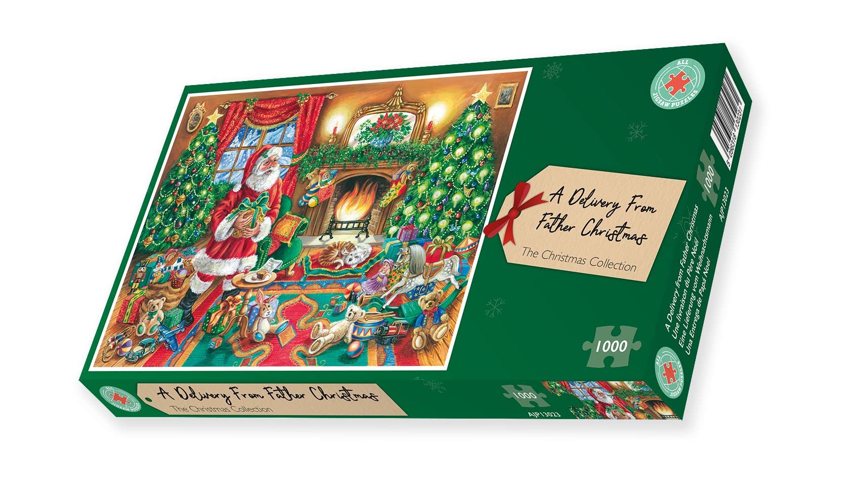 1000 Piece Jigsaw Puzzle - A Delivery from Father Christmas - Challenging Adult Christmas Puzzle - Festive Holiday Gift for Puzzle Lovers | Perfect for Family Game Night, Christmas Party Activities & Winter Relaxation