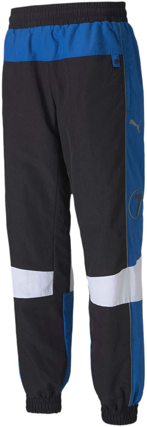 Puma Men's Ferrari Race Street Woven Pants - Medium, Black | Lightweight & Breathable Athletic Joggers for Running, Training & Casual Wear