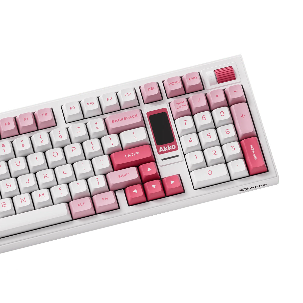 Akko 5098B Prunus Lannesiana Compact 1800 Wireless Mechanical Keyboard with LCD & RGB Backlit - Hot-Swappable Piano Pro V3 Switches for Gaming, Typing & Office Work