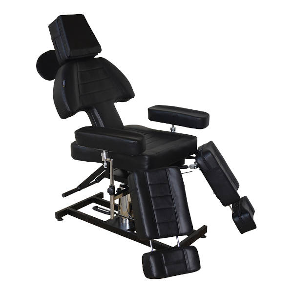 SFA Black Tauranga Elite Tattoo Bed - Professional Adjustable Tattoo Chair for Artists - Perfect for Tattoo Studios, Home Parlors & Mobile Tattooing