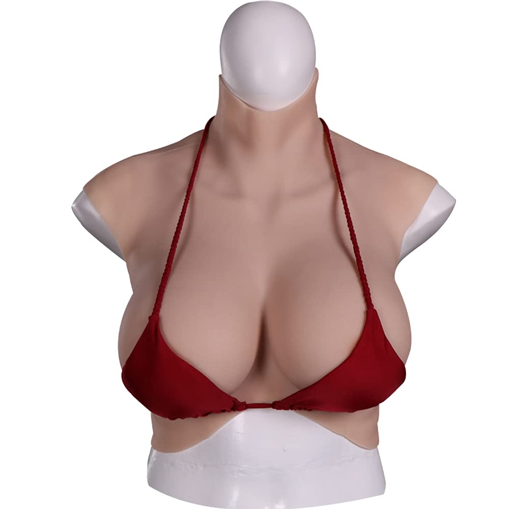 7th Generation Silicone Breastplate - Oil-Free, S/M/L Size Options - Realistic Floating Point Design for Natural Look - Perfect for Cosplay, Drag Shows & Gender Affirmation