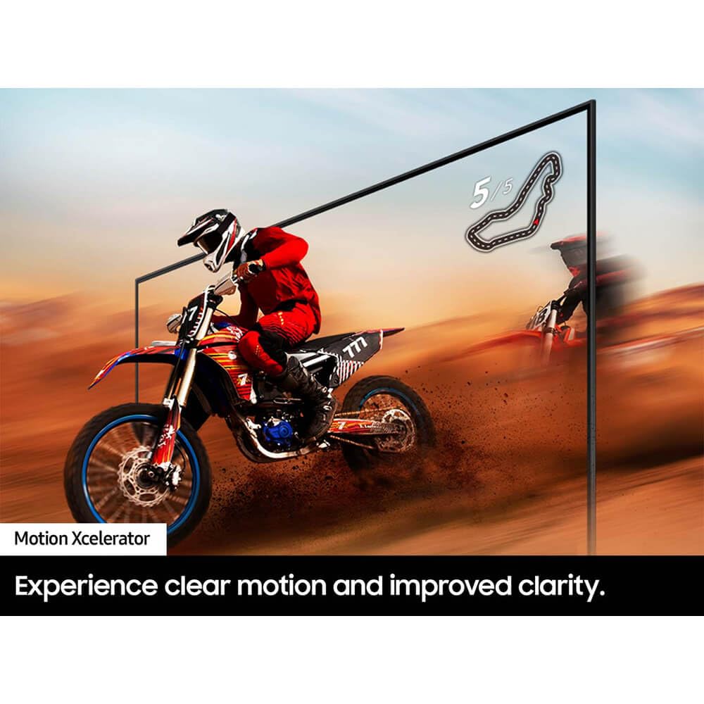 Refurbished Samsung 55-inch DU8000 Crystal UHD 4K Smart TV with Alexa Built-in (2024 Model UN55DU8000FXZA) - Perfect for Home Theater, Gaming & Streaming Netflix, Hulu, Prime Video