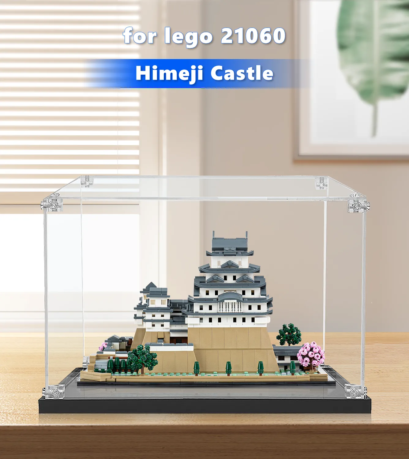 LEGO® Architecture Himeji Castle 21060 Display Case - Protective Showcase for LEGO Sets - Perfect for Home Decor, Office Display & Collector's Showcase