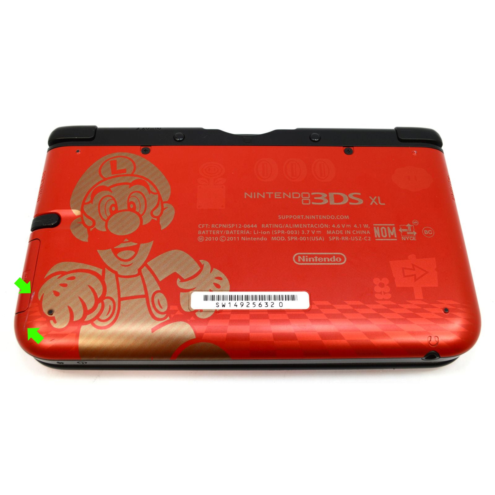 Refurbished Nintendo 3DS XL Limited Edition Super Mario Bros 2 Red Console with NFC Reader - Portable Gaming System for Kids & Adults, Perfect for Travel & Home Entertainment