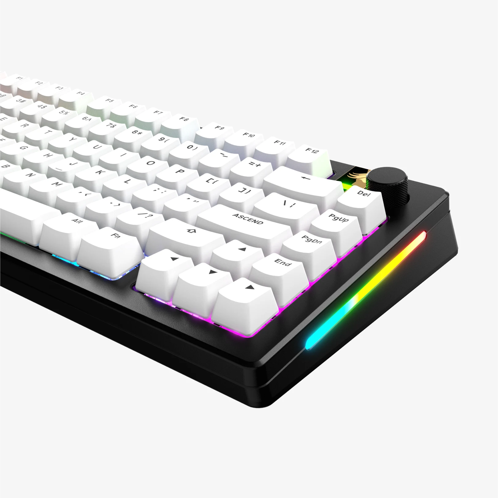 GPBT Classic White Keycaps - PBT Durable Mechanical Keyboard Keycaps for Gaming & Typing - Perfect for Cherry MX, Gateron & Other Switches (Office, Home, Gaming Setup)