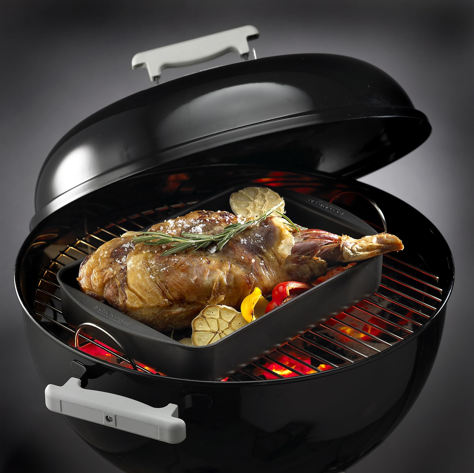 Scanpan Classic 5.5 Qt Roasting Pan - Premium Nonstick Cookware for Oven & Stovetop - Perfect for Roasting Turkey, Chicken & Vegetables
