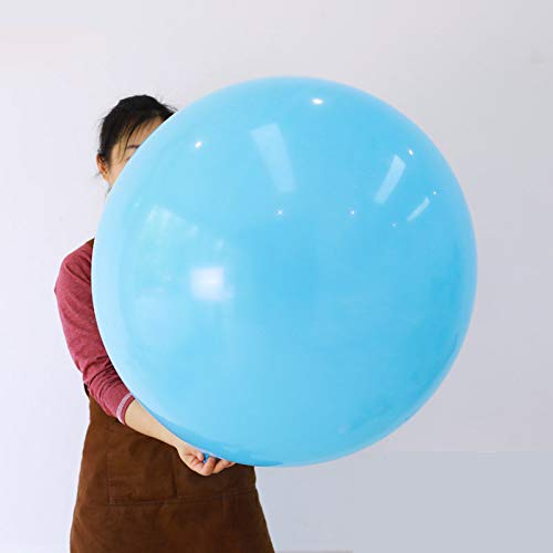 36 Inch Giant Blue Balloons 5 Pack - for Wedding, Baby Shower & Party Decor