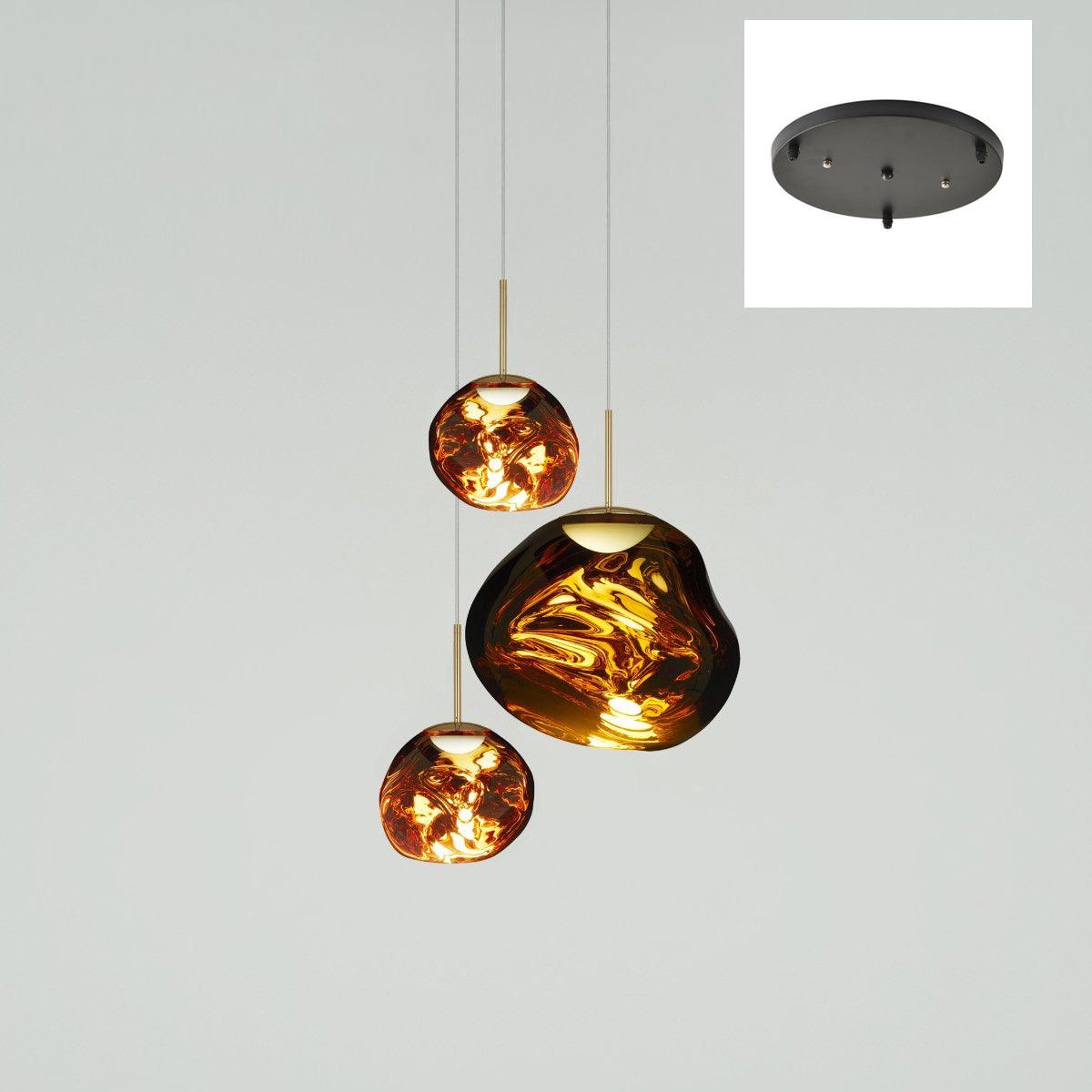 Modern Multi Lava Round Pendant Lamp - Stylish Hanging Light Fixture for Living Room, Bedroom, or Dining Room Decor