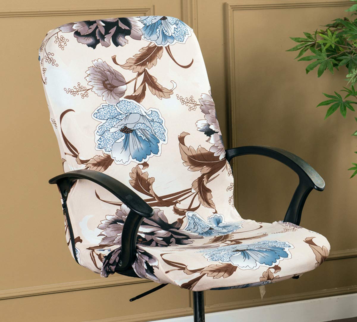 XNN Stretchable Office Chair Cover - Breathable Protective Slipcover for Computer Chairs (Large Size) | Perfect for Home Office, Gaming & Conference Room Use