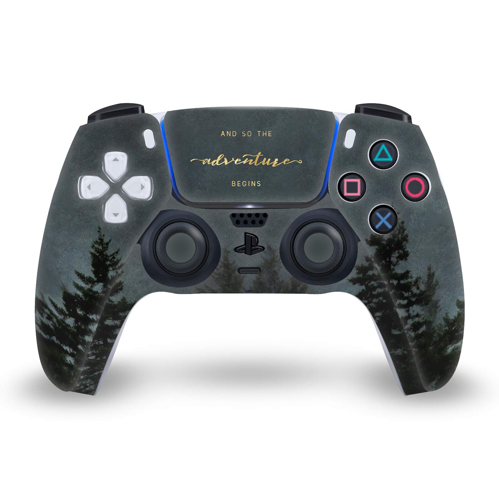 Nature Magick Tree Vinyl Art Skin Sticker for Sony PS5 Slim/PRO Disc Edition Console & DualSense Controller - Officially Licensed Head Case Designs - Perfect for Gaming Setup & Console Protection