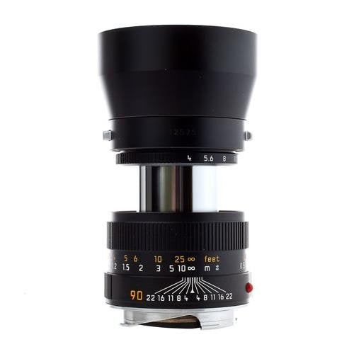 Leica 90mm f/4 Macro Elmar Lens with Macro Adapter & Angle Viewfinder - Black | Professional Macro Photography for Jewelry, Watches & Nature (M Mount Compatible)