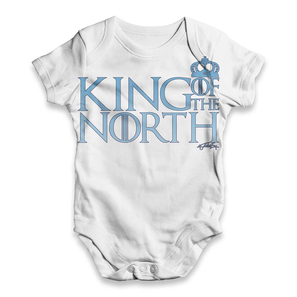 TWISTED ENVY Baby Clothes - King of The North Crown Outfit for Boys & Girls | Cute Infant Winter Costume & Photo Prop for Holidays, Birthday Parties & Themed Events