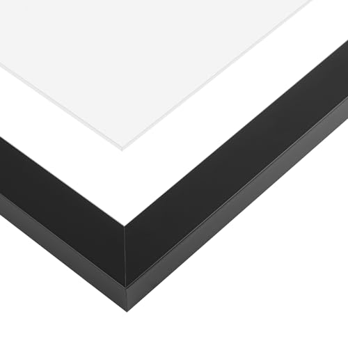 Wood - Black With White Mat