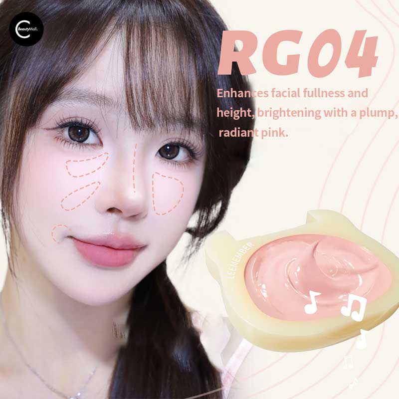 LEEMEMBER Bear Waltz Dewy Glow Highlighter Balm - Creamy Face Highlighter Stick for Cheeks, Eyes & Body - Natural Glow Makeup for Day & Night Wear