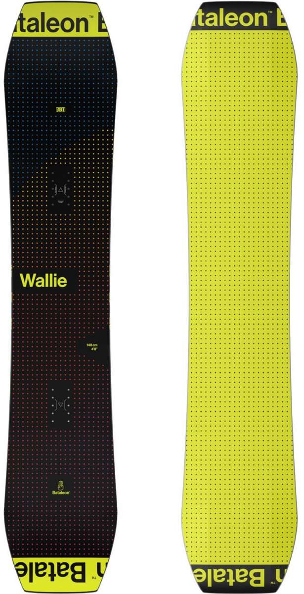 Bataleon Wallie Snowboard 2024 - All-Mountain Freestyle Snowboard for Men & Women | Perfect for Park, Powder & Groomers | Lightweight & Durable Design