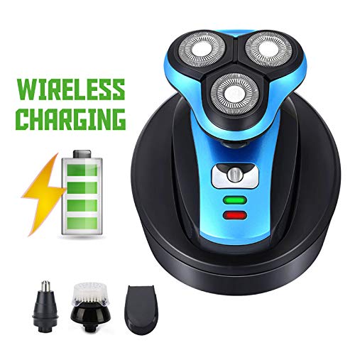 5D Electric Razor for Men - Floating Triple Blade Cordless Shaver with USB Charging | Waterproof Body Washable Beard Trimmer for Face, Head & Body Grooming | Perfect for Travel, Gym & Daily Shaving Routine