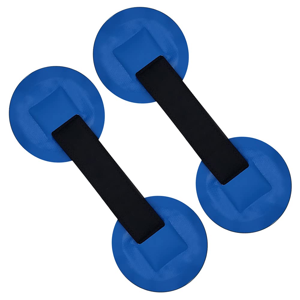 2PCS PVC Strap Armrest for Inflatable Boat, Raft, Dinghy, Kayak, Canoe, Surfboard, SUP, Paddle Board - Heavy Duty Grab Handle & Strap Patch (Blue) - Perfect for Water Sports, Fishing, and Outdoor Adventures