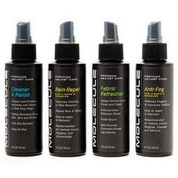 Molecule Helmet Care Kit - 4 x 118ml (4.17oz) Cleaning & Maintenance Set for Bike, Motorcycle & Sports Helmets | Keep Your Helmet Fresh & Hygienic