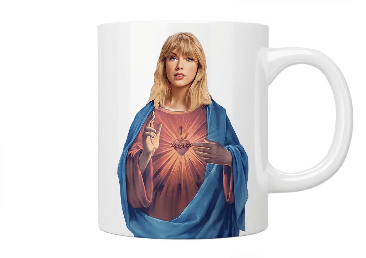 Taylor Swift Themed Saint Mug - Perfect for Coffee, Tea & Hot Drinks - Ideal Gift for Swifties & Music Fans